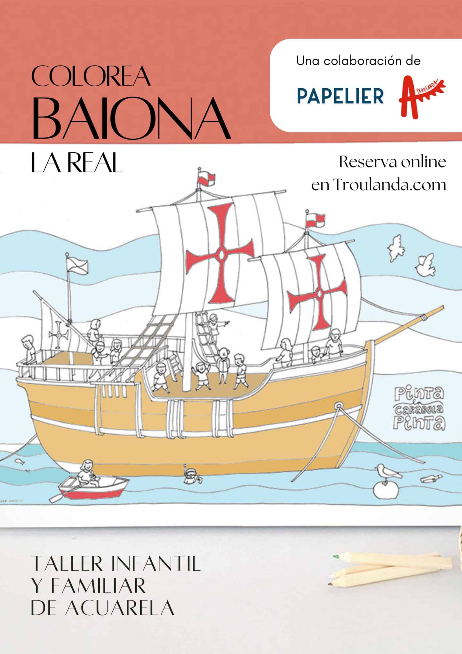 Coloreando Baiona: taller infantil de acuarela para niños viajeros