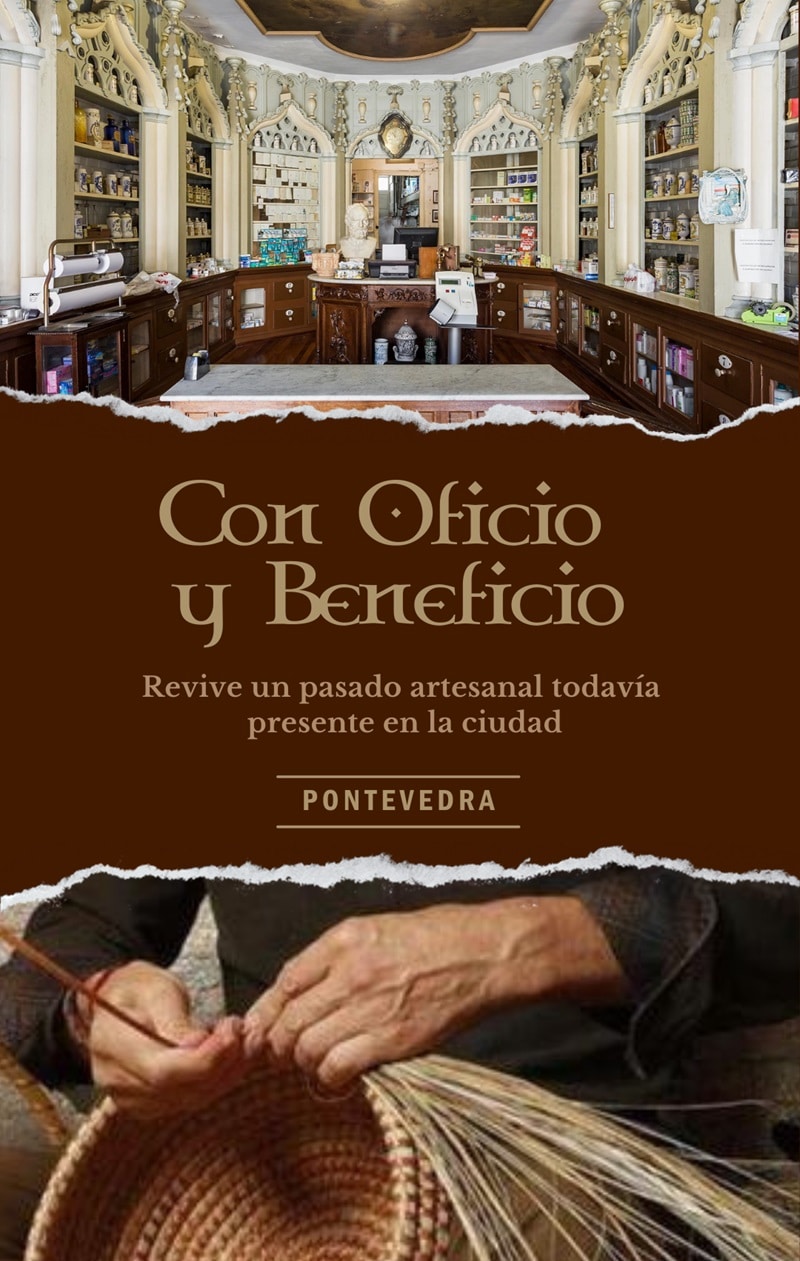 Visita guiada a los comercios tradicionales de Pontevedra: con Oficio y Beneficio