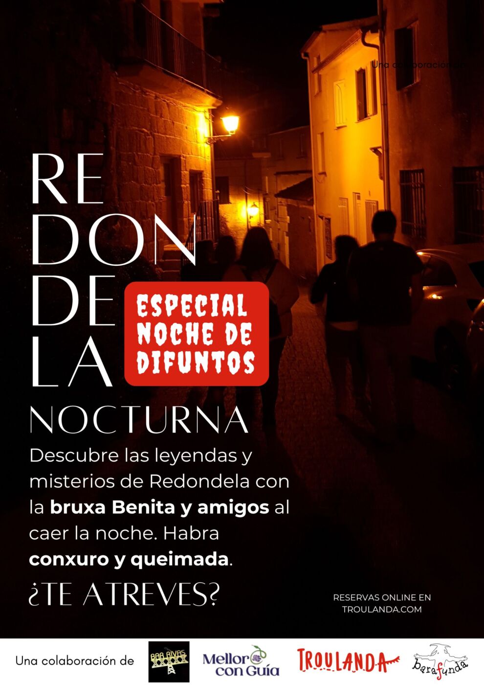 Visita caracterizada noche de Difuntos (y conjuro de queimada)